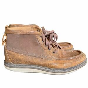 Ariat Men's Lookout Boots Foothill Brown Leather Earth Suede Size 9.5